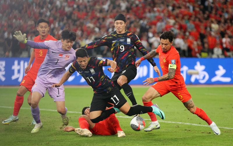 足球中国对韩国直播的相关图片
